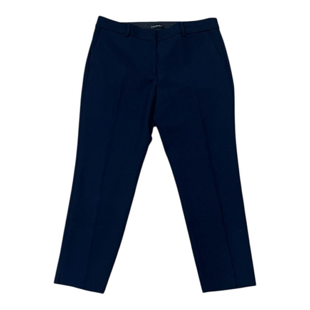 Talbots Navy Blue Office Business Hampshire Ankle Pants 10P